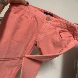 American Eagle Coral Skinny Jeans